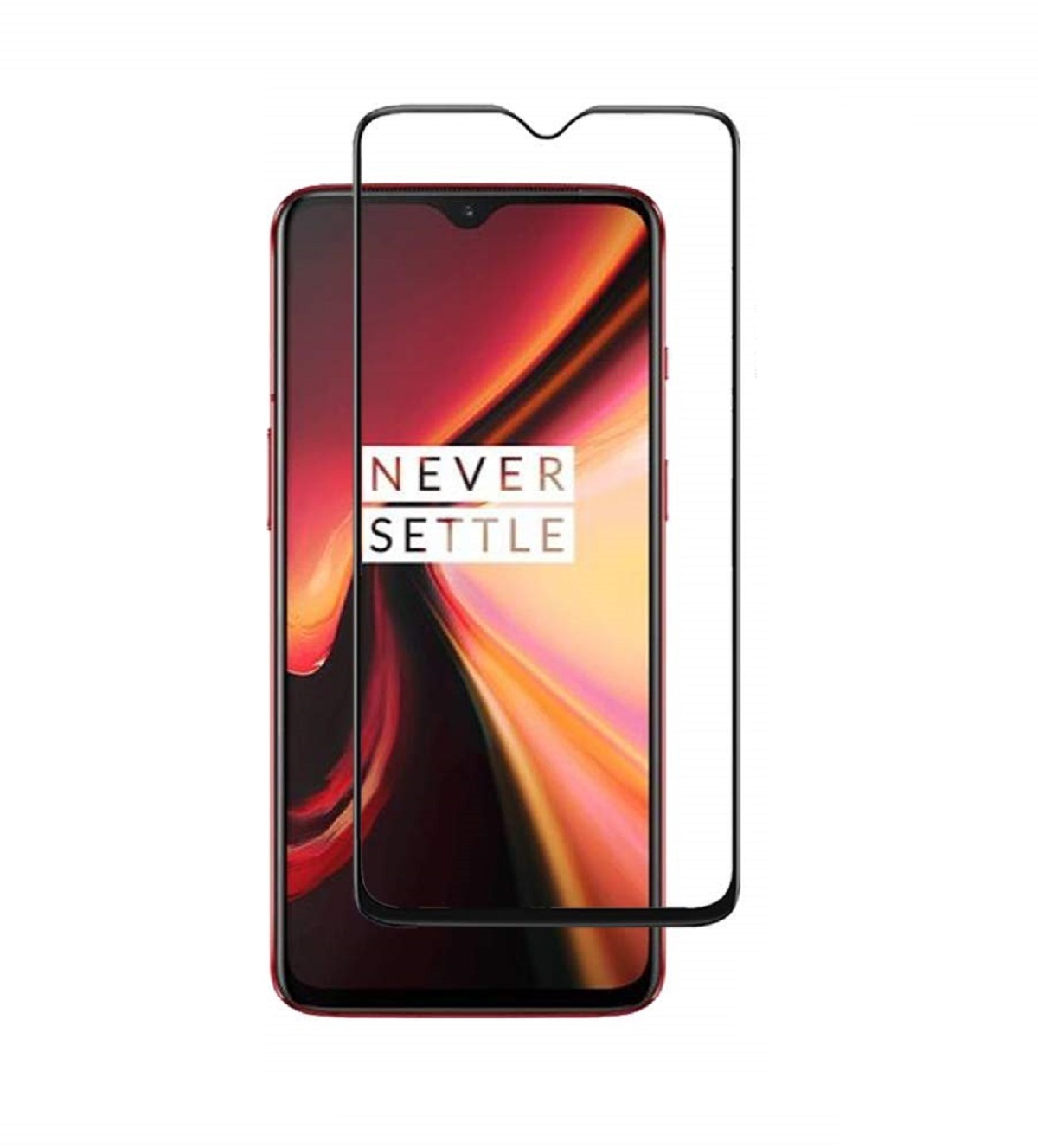 Protectores para celular  para Oneplus  7t Templado pantalla full cover Negro